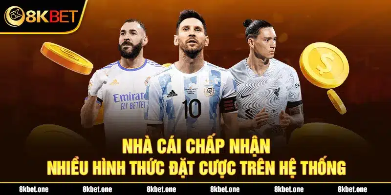 Nhà cái chấp nhận nhiều hình thức đặt cược trên hệ thống