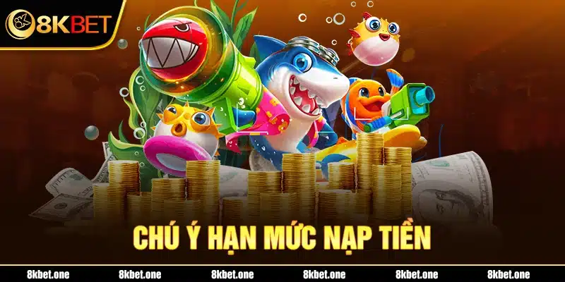 Chú ý hạn mức nạp tiền 