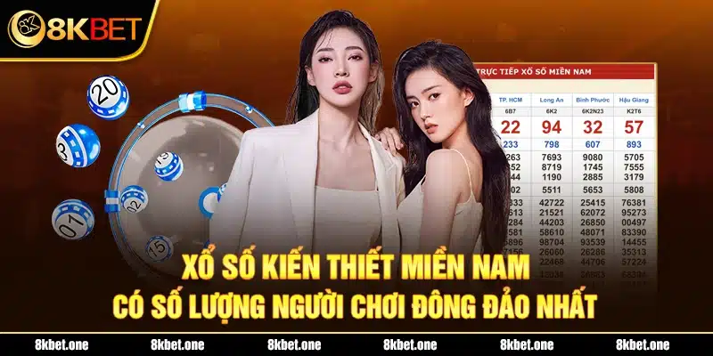 Xổ số kiến thiết miền Nam có số lượng người chơi đông đảo nhất